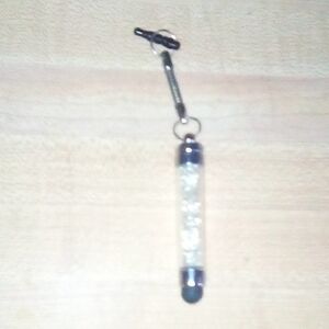 Source Unknown Silver and Black Keychain Accessory